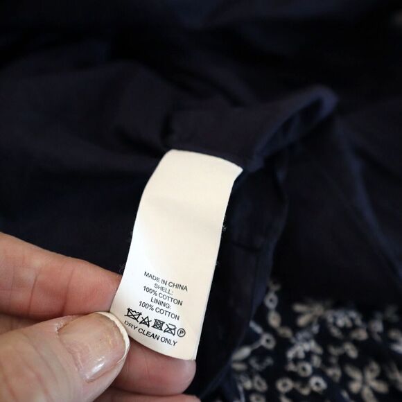 Kate Spade New York OUMU1076 Women Sz 2 Navy Shore Thing Eyelet Wrap Dress - Picture 6 of 7